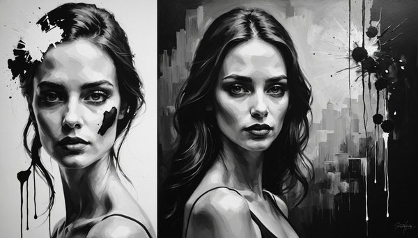 Découvrez 10 tableaux monochromes modernes à couper le souffle